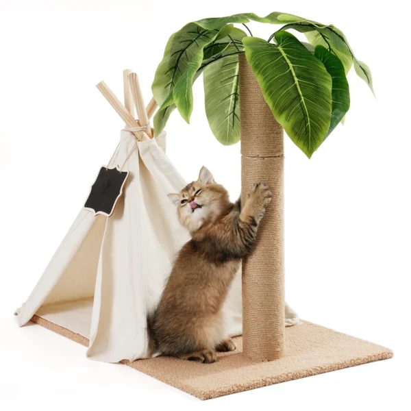 Cat Teepee with Cat Scratching Post - Image 3